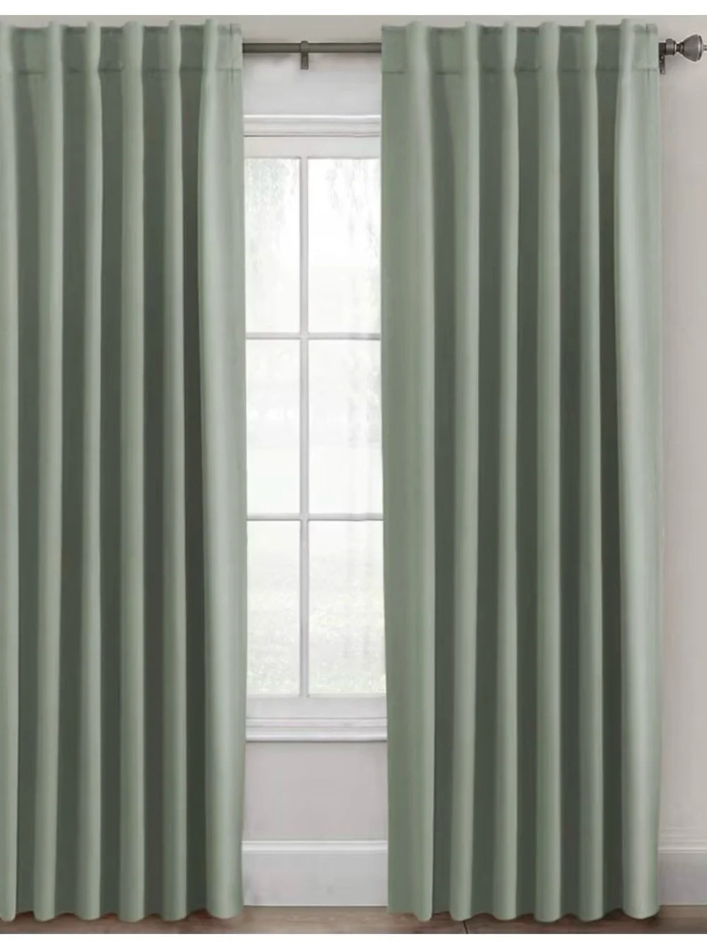 Classic Sage Green Blackout Curtain Panel - Home Accents